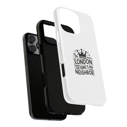 London-Themed Tough Phone Case - Chic & Stylish Protection