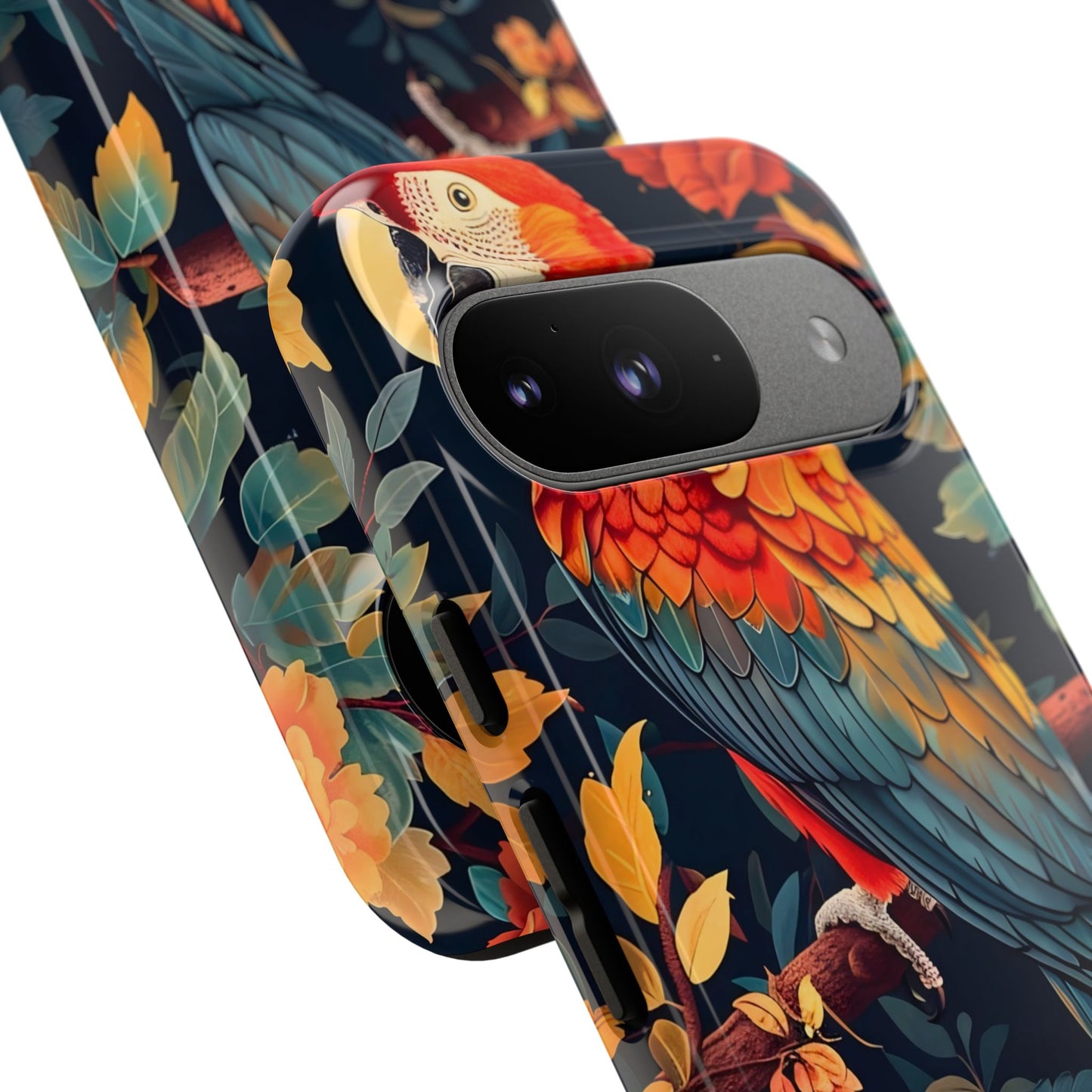 Vibrant Parrot Phone Case - Tough, Stylish, Nature-Inspired, Tropical, Wildlife, Perfect Gift, Summer Vibes