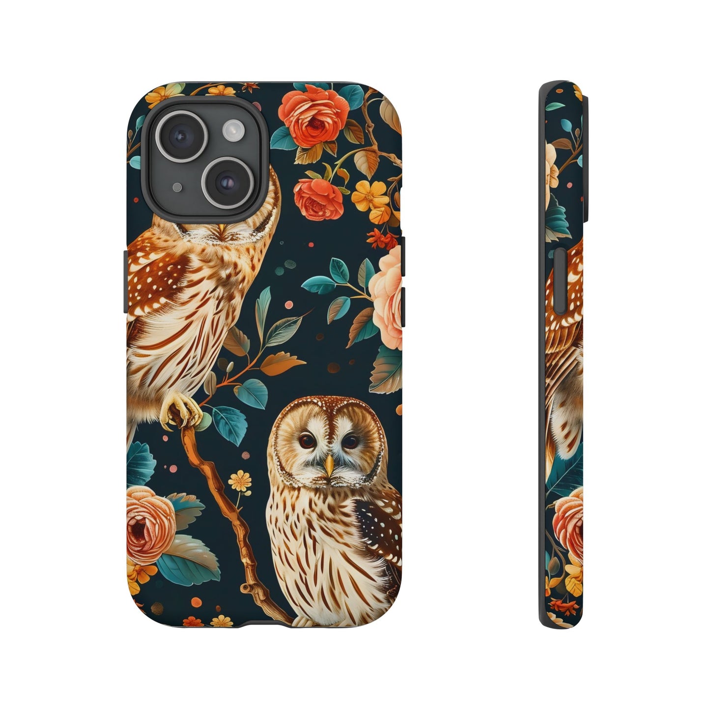 Owl Phone Case with Floral Design, Tough Phone Cover for Nature Lovers, Gift for Bird Enthusiasts, Stylish Protection for Smartphones, [...]