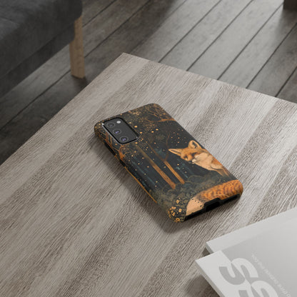 Fox Forest Phone Case, Cool Tough Case for Animal Lovers, Nature Themed Accessory, Unique Gifts for Her, Wildlife Protection
