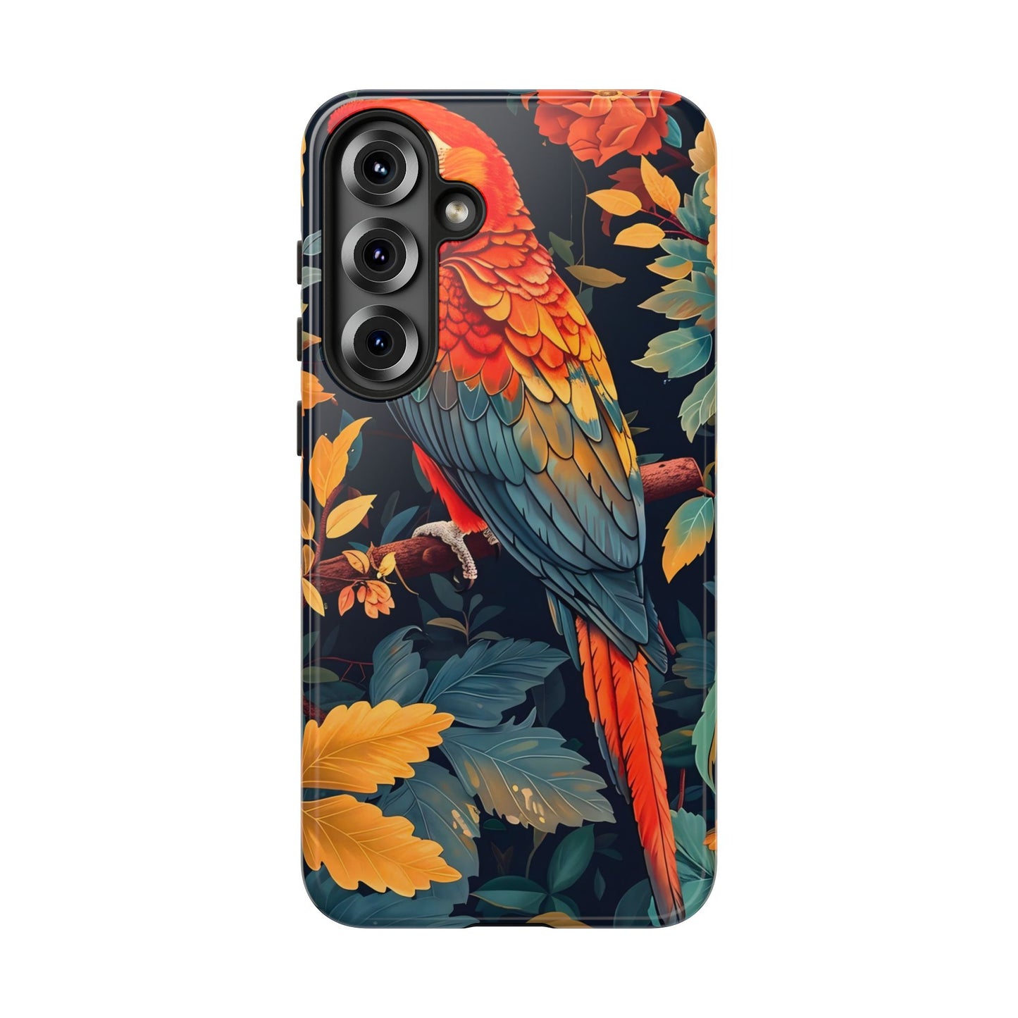Vibrant Parrot Phone Case - Tough, Stylish, Nature-Inspired, Tropical, Wildlife, Perfect Gift, Summer Vibes