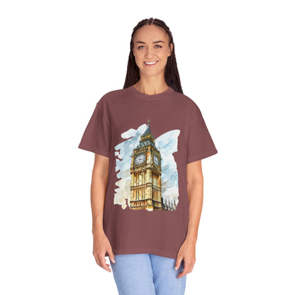 Unisex Garment-Dyed T-shirt - Big Ben - The Heartbeat of London