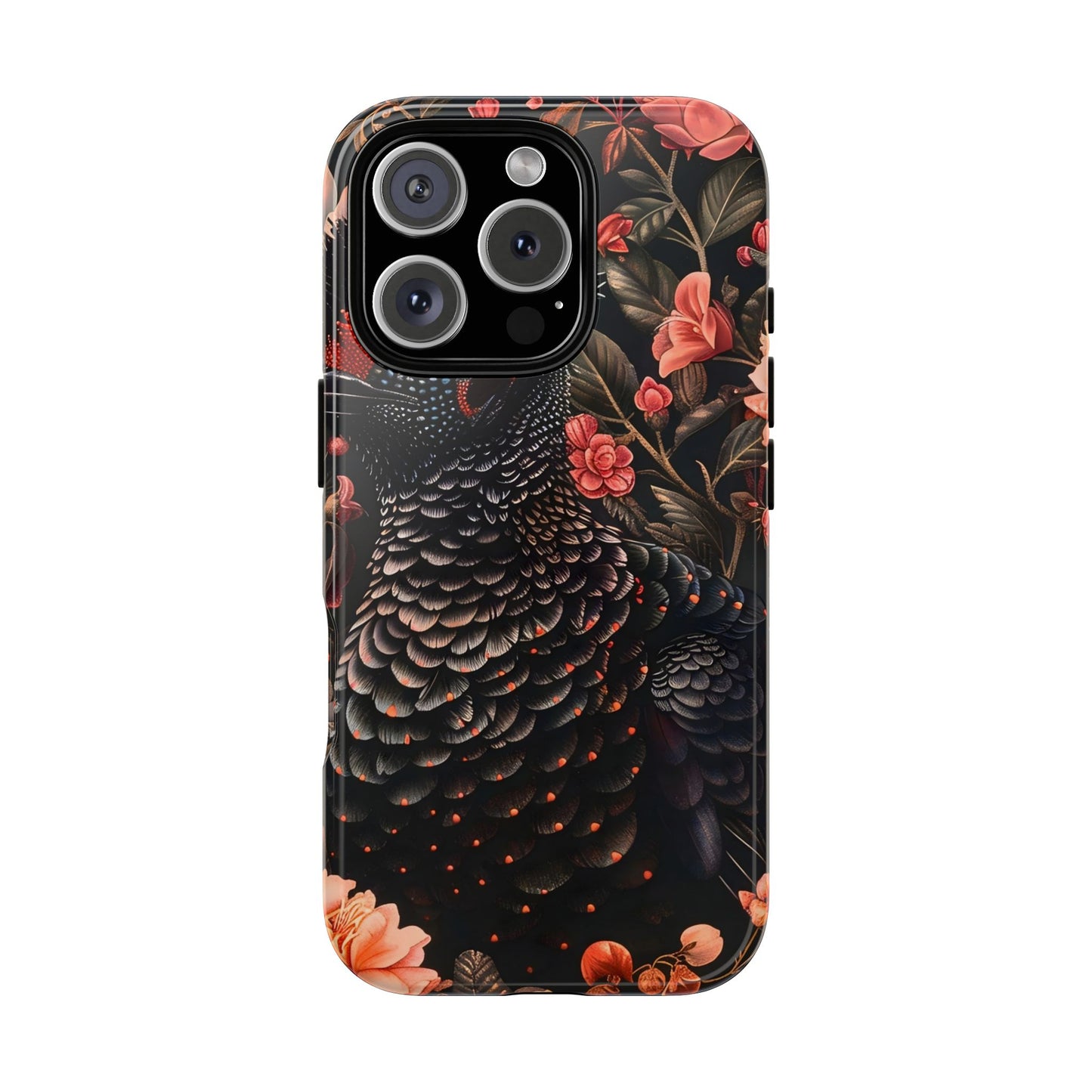 Tough Cases: Floral Design Phone Case, Stylish Protection for Your Phone, Unique Gift for Bird Lovers, Vibrant Floral Art, [...]