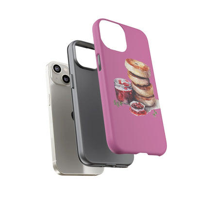 Cute Bagel Phone Case, Tough Cases for Food Lovers, Unique Gifts for Foodies, Phone Accessories for Breakfast Lovers, Fun and Stylish Cases