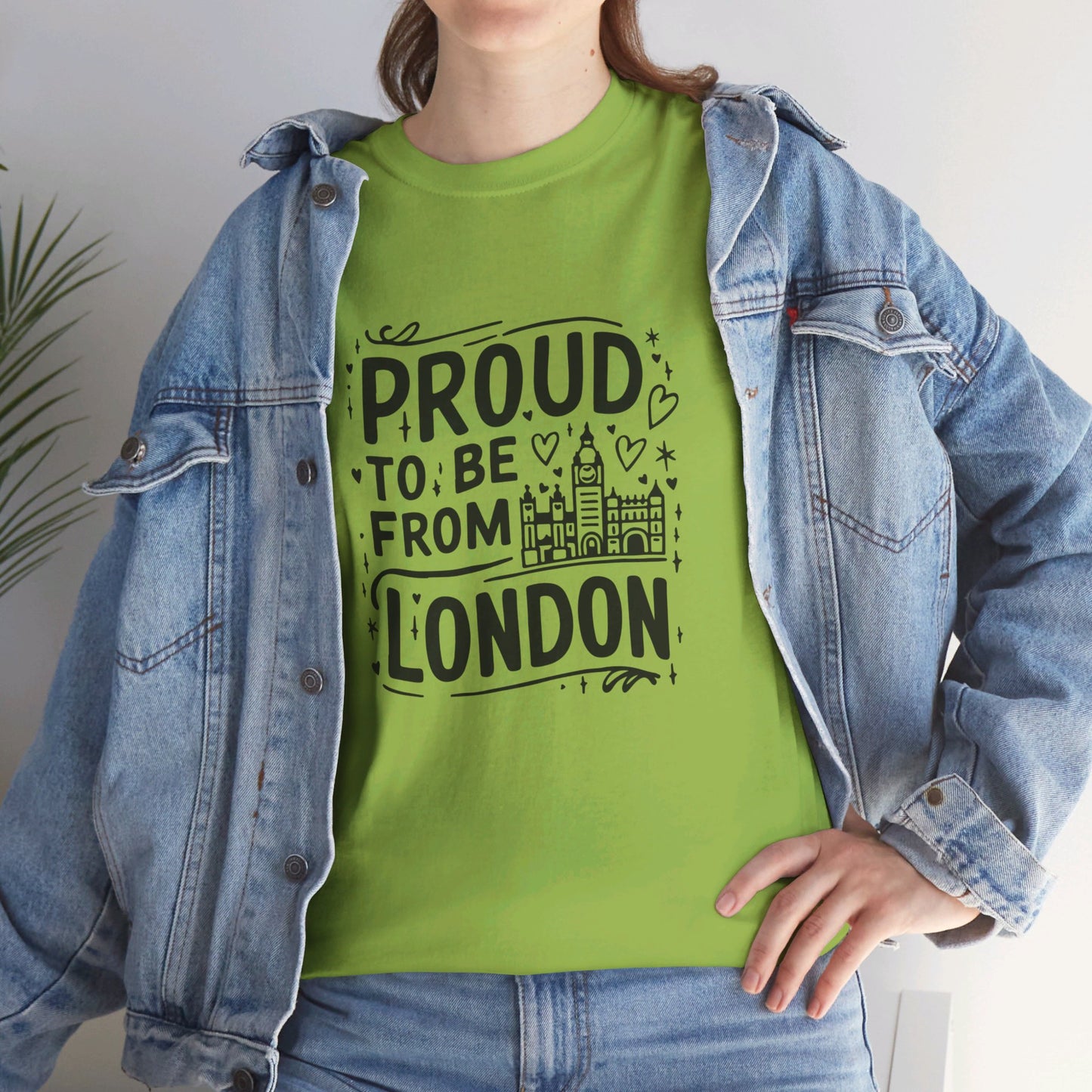 Proud to be from London Watercolor Art Collection Breathable Unisex Cotton T-Shirt