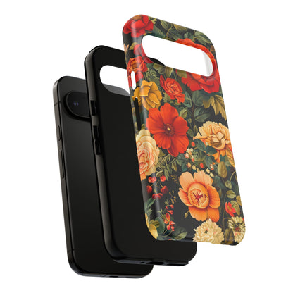 Floral Phone Case, Tough Cases, Decorative Tech Accessories, Gift for Her, Nature Lover Gift, Boho Style Case, Spring Floral Cover