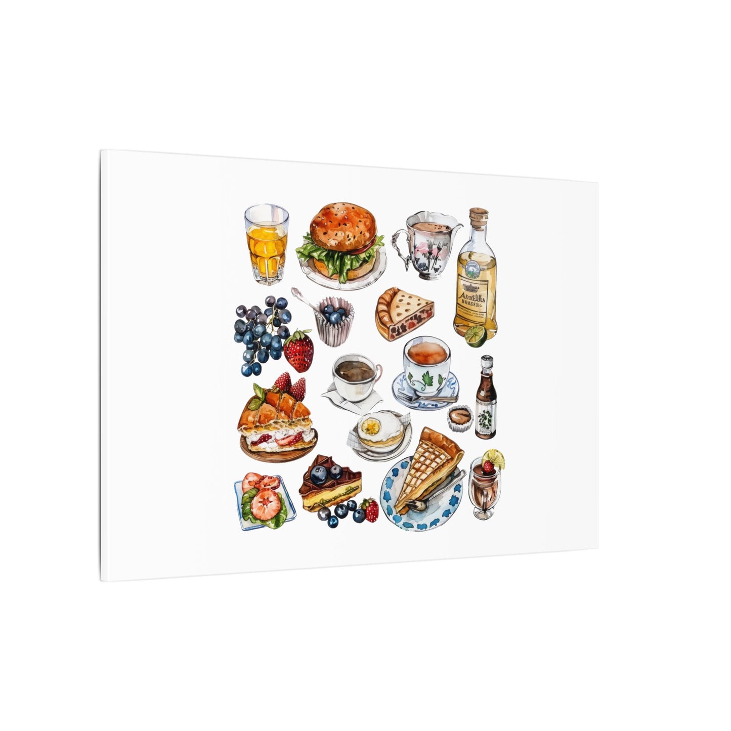 Breakfast Feast Canvas Print, Food Art, Kitchen Decor, Gifting for Food Lovers, Brunch Vibes, Wall Art