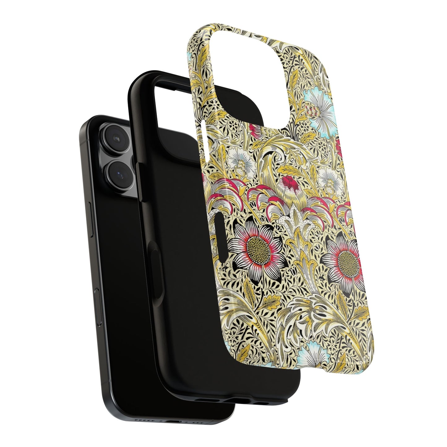 Floral Phone Case - Tough Cases, Floral Design, Stylish, Protective, Unique Gift for Her, Phone Accessories