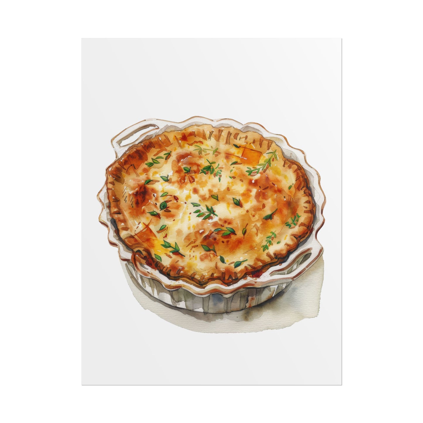 Delicious Quiche Rolled Posters for Kitchen Decor, Culinary Art, Foodie Wall Art, Gift for Chefs, Cooking Enthusiasts, Home Decor
