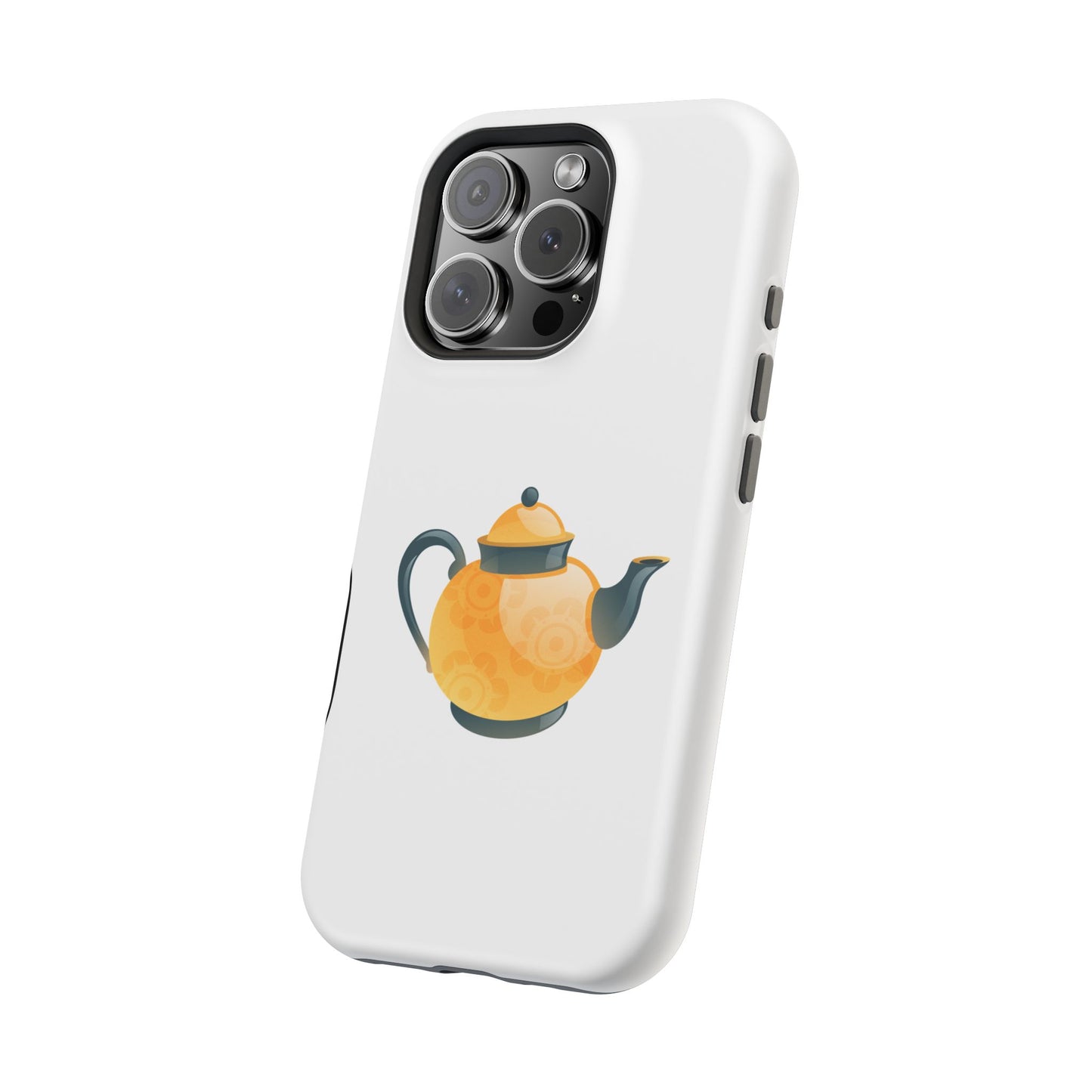 Teapot Magnetic Phone Case, Cute Teapot Phone Cover, Kettle Design Case, Unique Gift for Tea Lovers, Durable Tough Protection