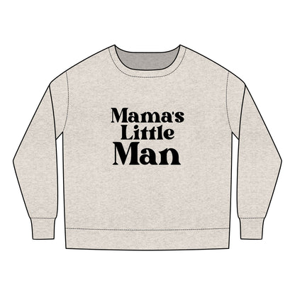 Toddler Sweatshirt - Mama's Little Man SVG PNG Design - Adorable & Cozy Kids' Apparel