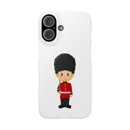 British Guard Slim Phone Cases, Cute Phone Cover, Whimsical Phone Case, Gift for Kids, Unique Phone Accessory, Cartoon Design