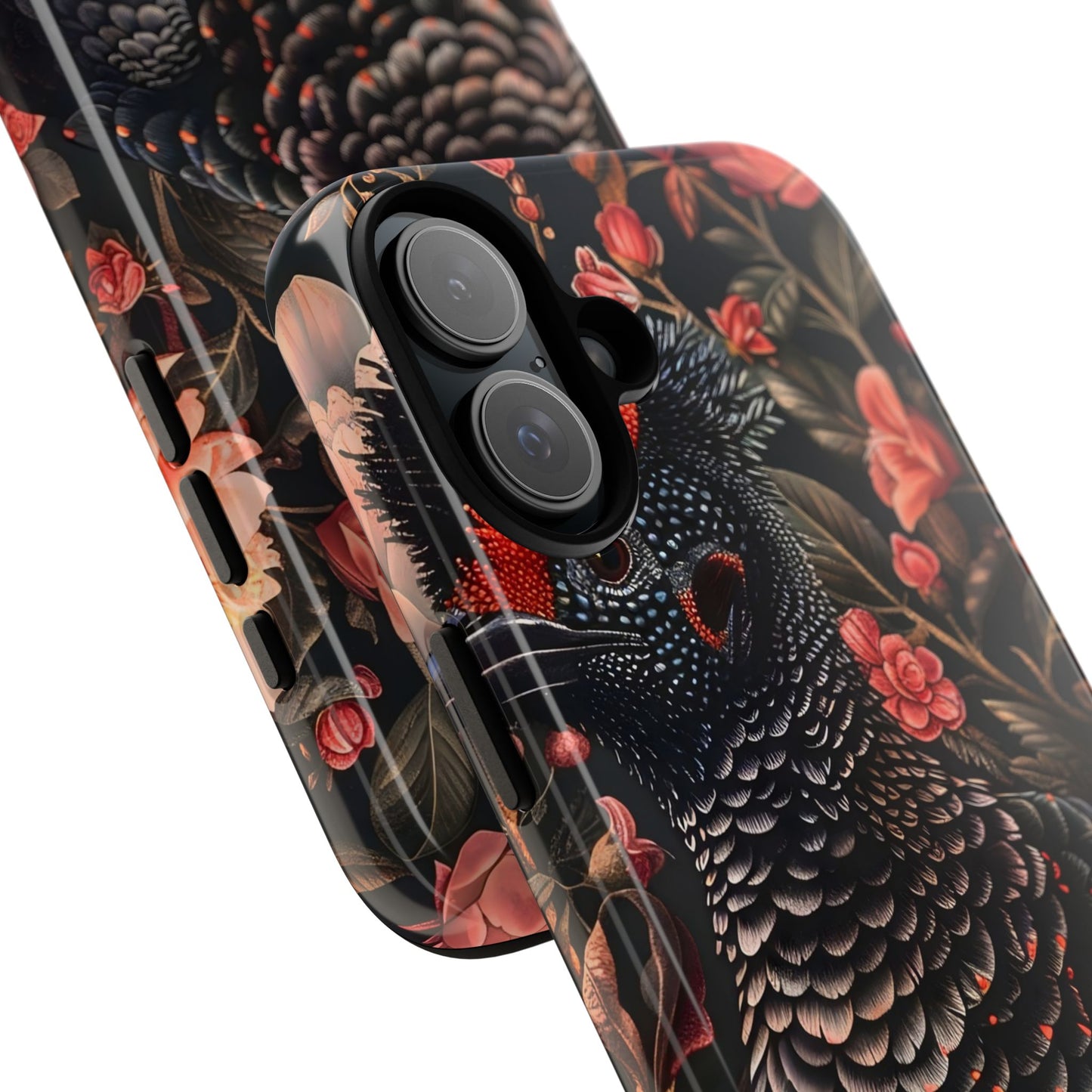 Tough Cases: Floral Design Phone Case, Stylish Protection for Your Phone, Unique Gift for Bird Lovers, Vibrant Floral Art, [...]