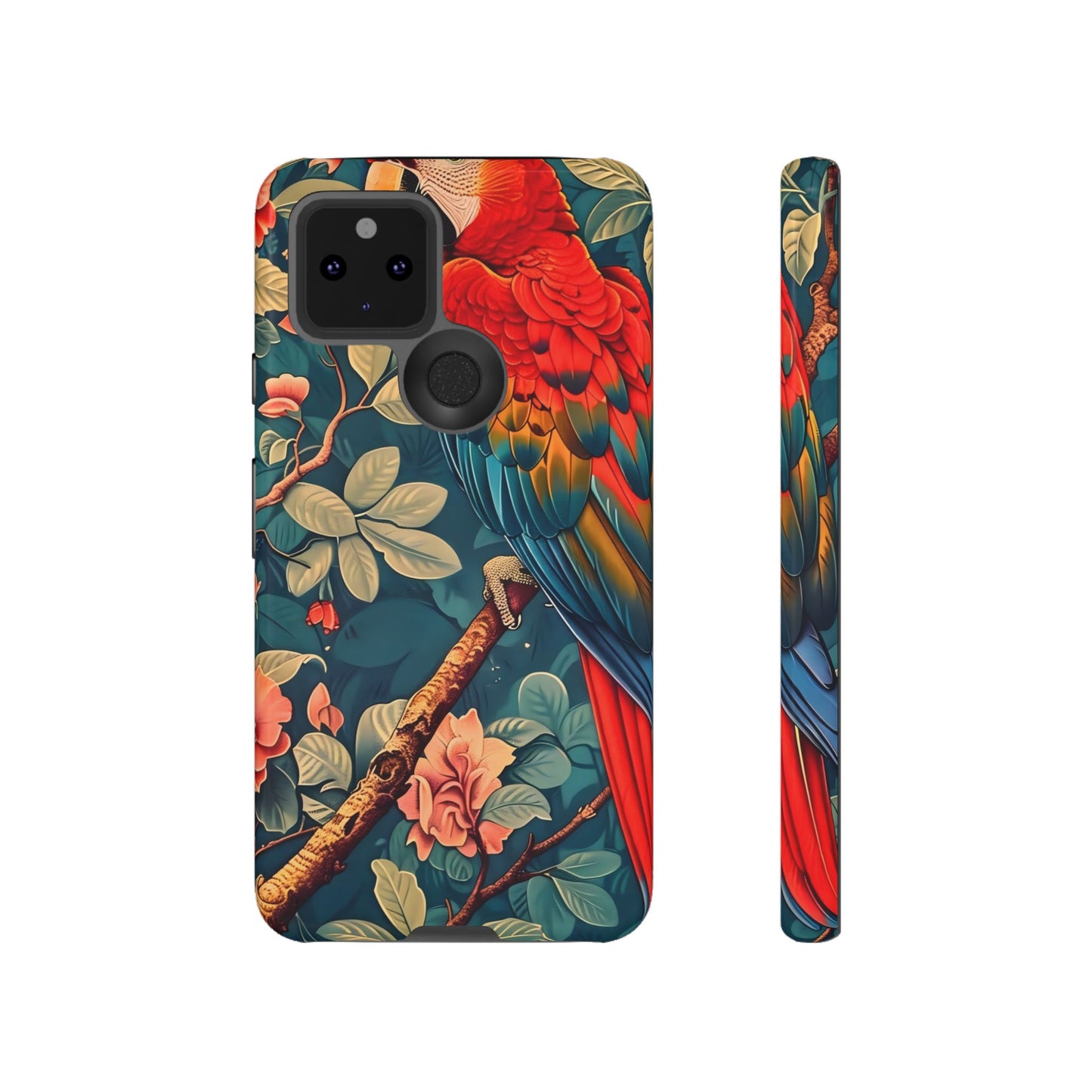 Tough Cases - Colorful Parrot Phone Case, Tropical Bird Phone Cover, Nature Lover Gift, Animal Print Case, Eco-Friendly Accessories