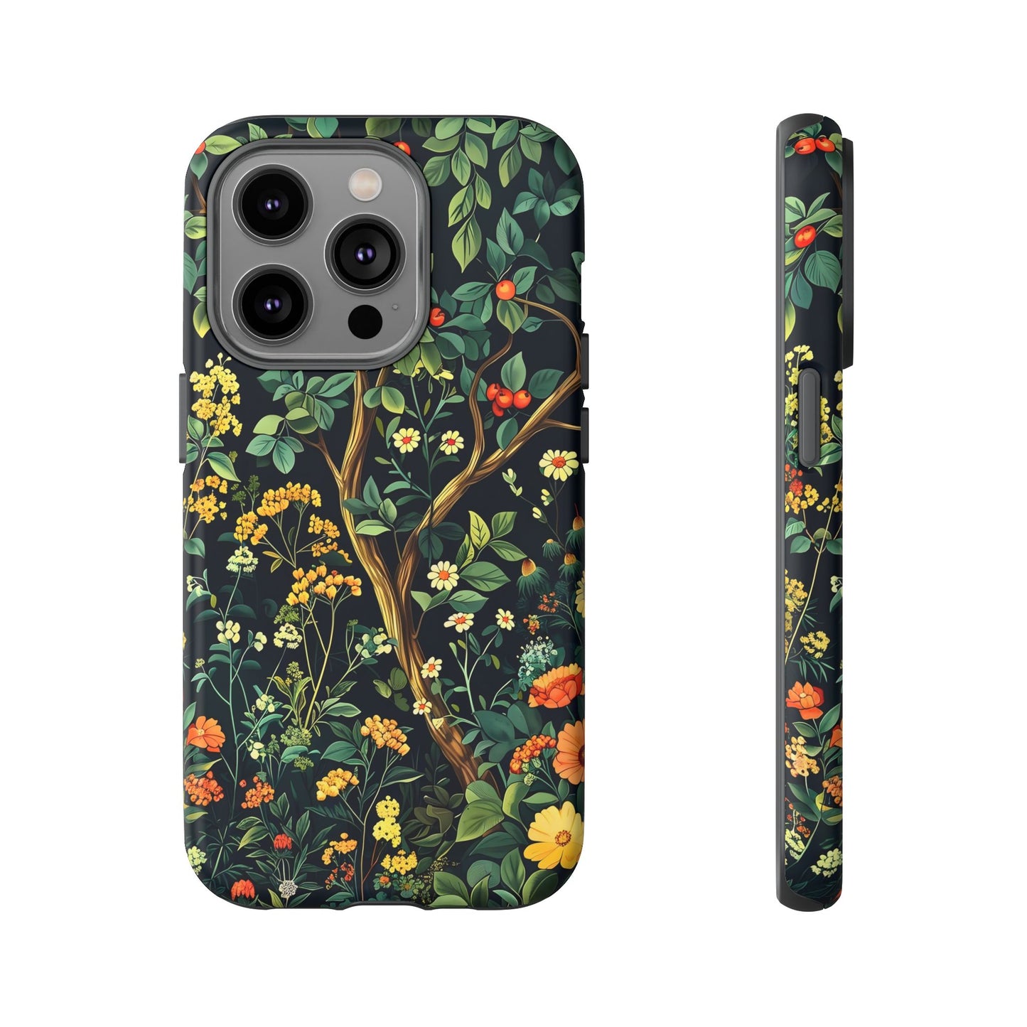 Floral Phone Case - Tough Cases, Colorful Nature Design, Gift for Flower Lovers, Phone Accessory, Unique Cell Phone Cover