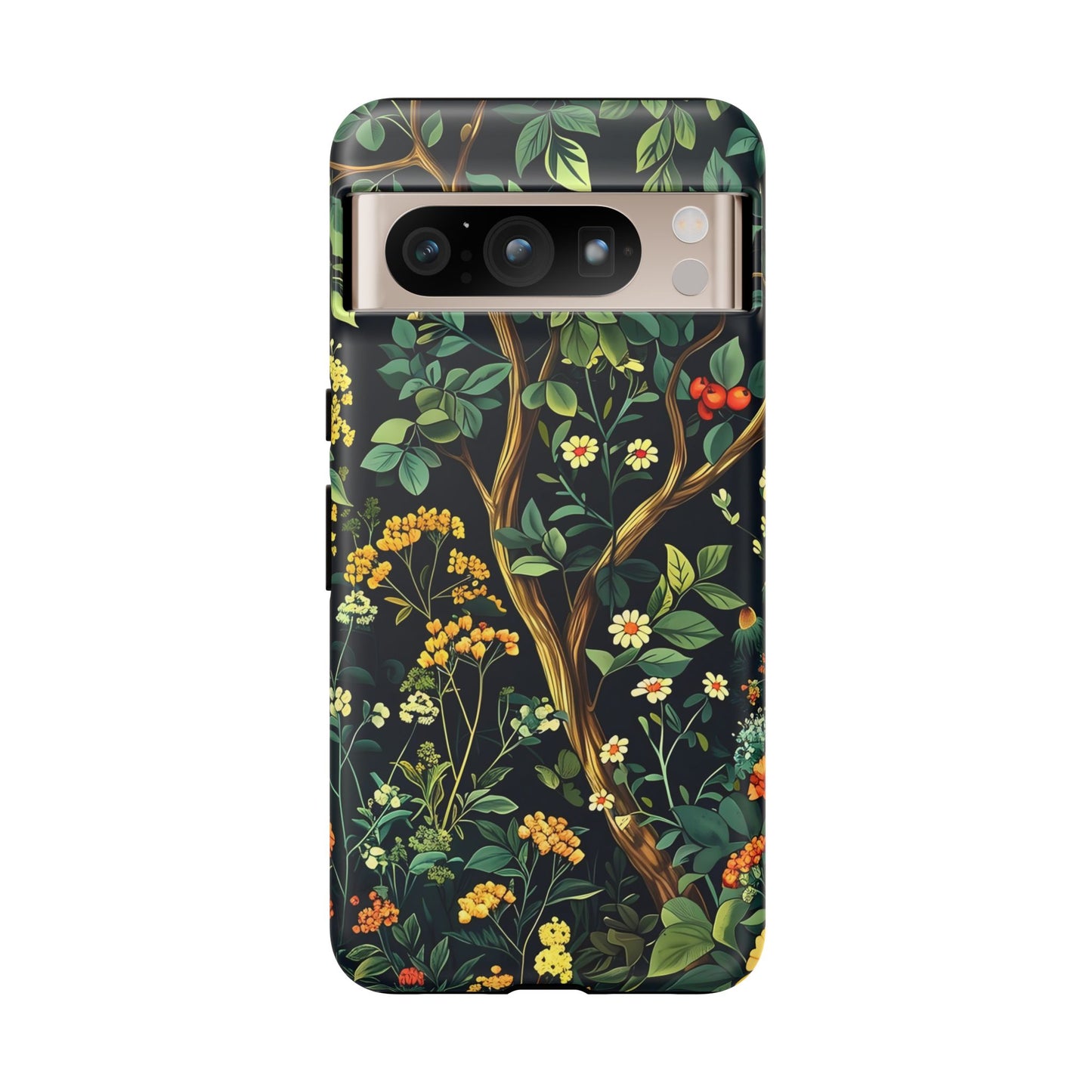 Floral iPhone Case, Nature Inspired Tough Case, Botanical Phone Cover, Eco-Friendly Gift, Unique Floral Design