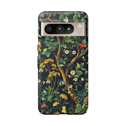 Floral iPhone Case, Nature Inspired Tough Case, Botanical Phone Cover, Eco-Friendly Gift, Unique Floral Design