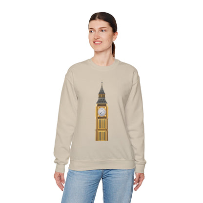 Unisex Heavy Blend™ Crewneck Sweatshirt - Tick Tock London - The Majestic Big Ben