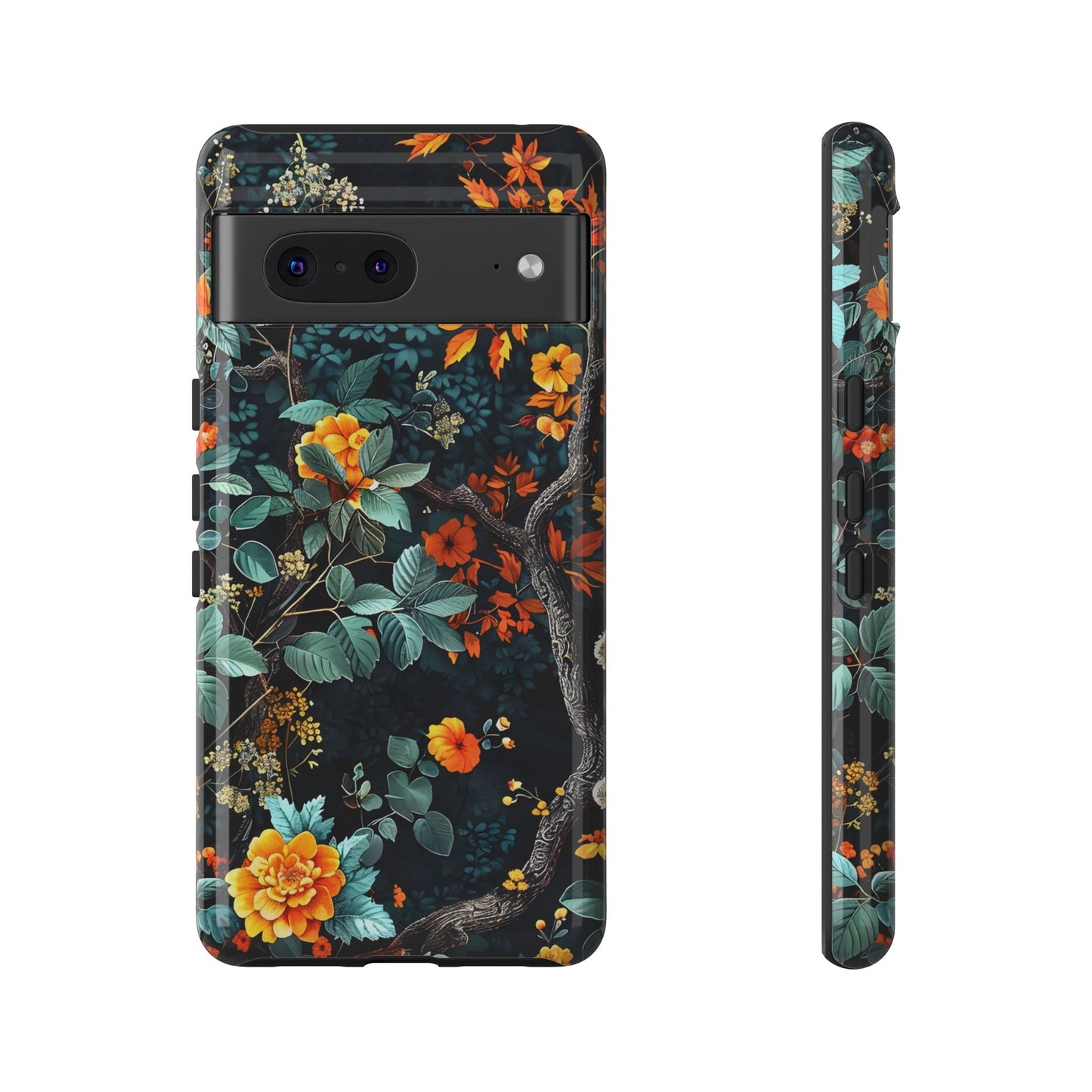 Floral Phone Case | Tough Cases, Protective Cover, Gift for Her, Autumn Vibes, Floral Phone Accessory, Unique Design