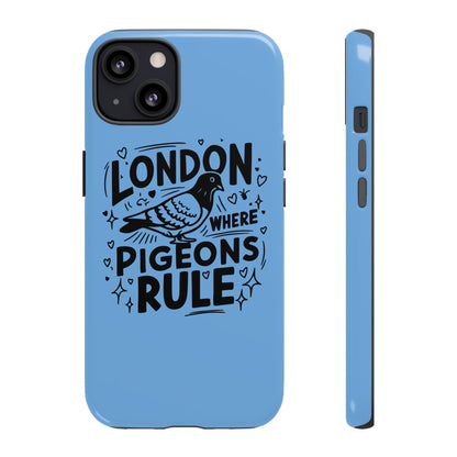 London Pigeon Phone Case, Urban Art Accessory, Tough Phone Cover, Gift for Bird Lovers, London Souvenir, Unique Cell Phone Case