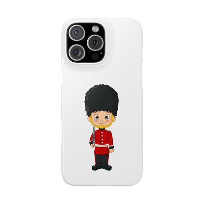 British Guard Slim Phone Cases, Cute Phone Cover, Whimsical Phone Case, Gift for Kids, Unique Phone Accessory, Cartoon Design