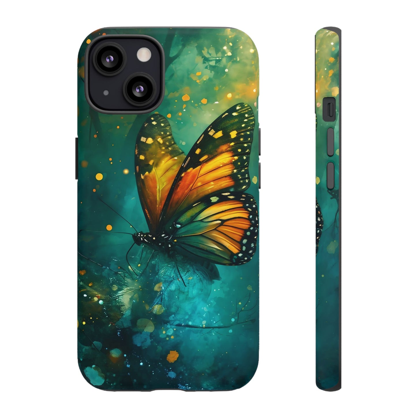 Colorful Butterfly Phone Case, Tough Cases for iPhone and Samsung, Cute Tech Accessories, Nature Lovers Gift, Vibrant Floral Design