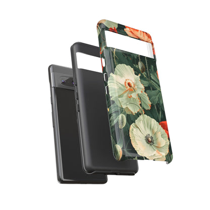 Floral Phone Case - Tough Cases, Botanical Design, Gift for Friends, Trendy Mobile Cover, Personalized Phone Accessory