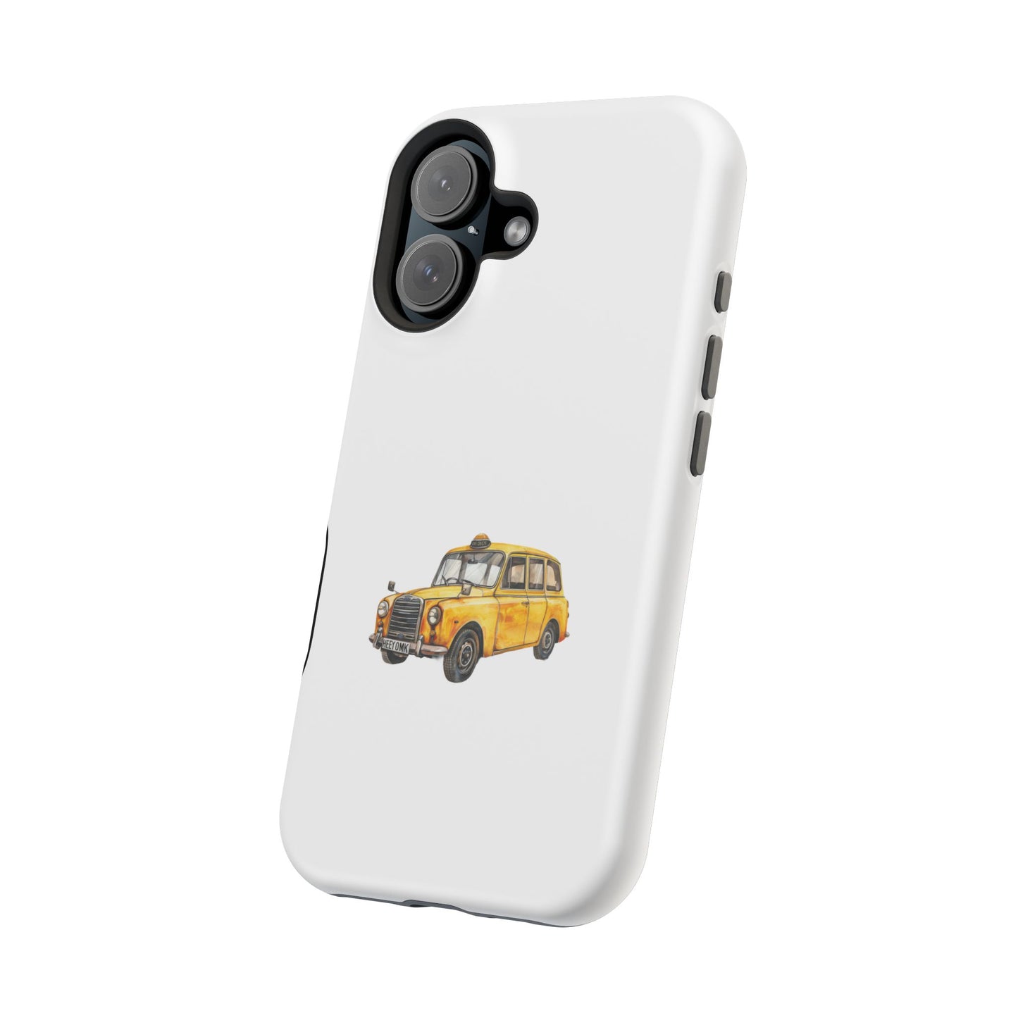 New York Taxi Magnetic Phone Case, Cute Gift for NYC Lovers, Travel Accessories, Unique Phone Cover, Durable Tough Case