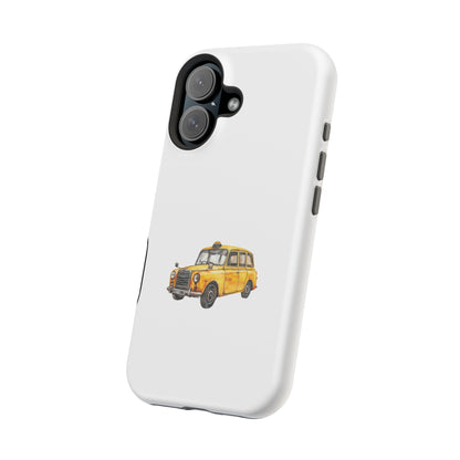 New York Taxi Magnetic Phone Case, Cute Gift for NYC Lovers, Travel Accessories, Unique Phone Cover, Durable Tough Case