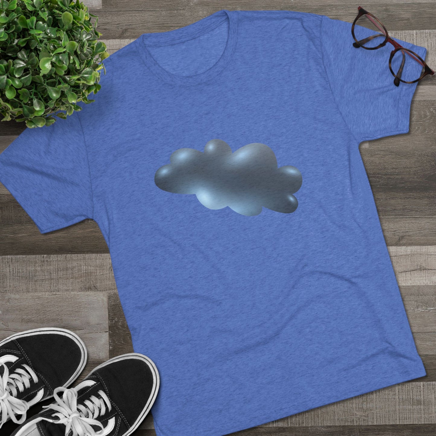 Serene Cloudscape - Dreamy Cloud Soft Unisex Tri-Blend Crew Tee
