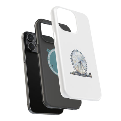 Stylish Magnetic Phone Cases with London Eye Design, Custom Phone Covers, Unique Gift for Travelers, Chic Electronic Accessories