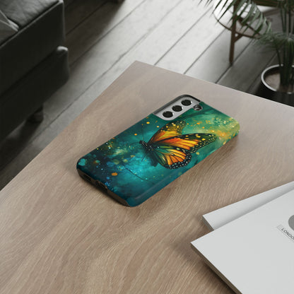 Colorful Butterfly Phone Case, Tough Cases for iPhone and Samsung, Cute Tech Accessories, Nature Lovers Gift, Vibrant Floral Design