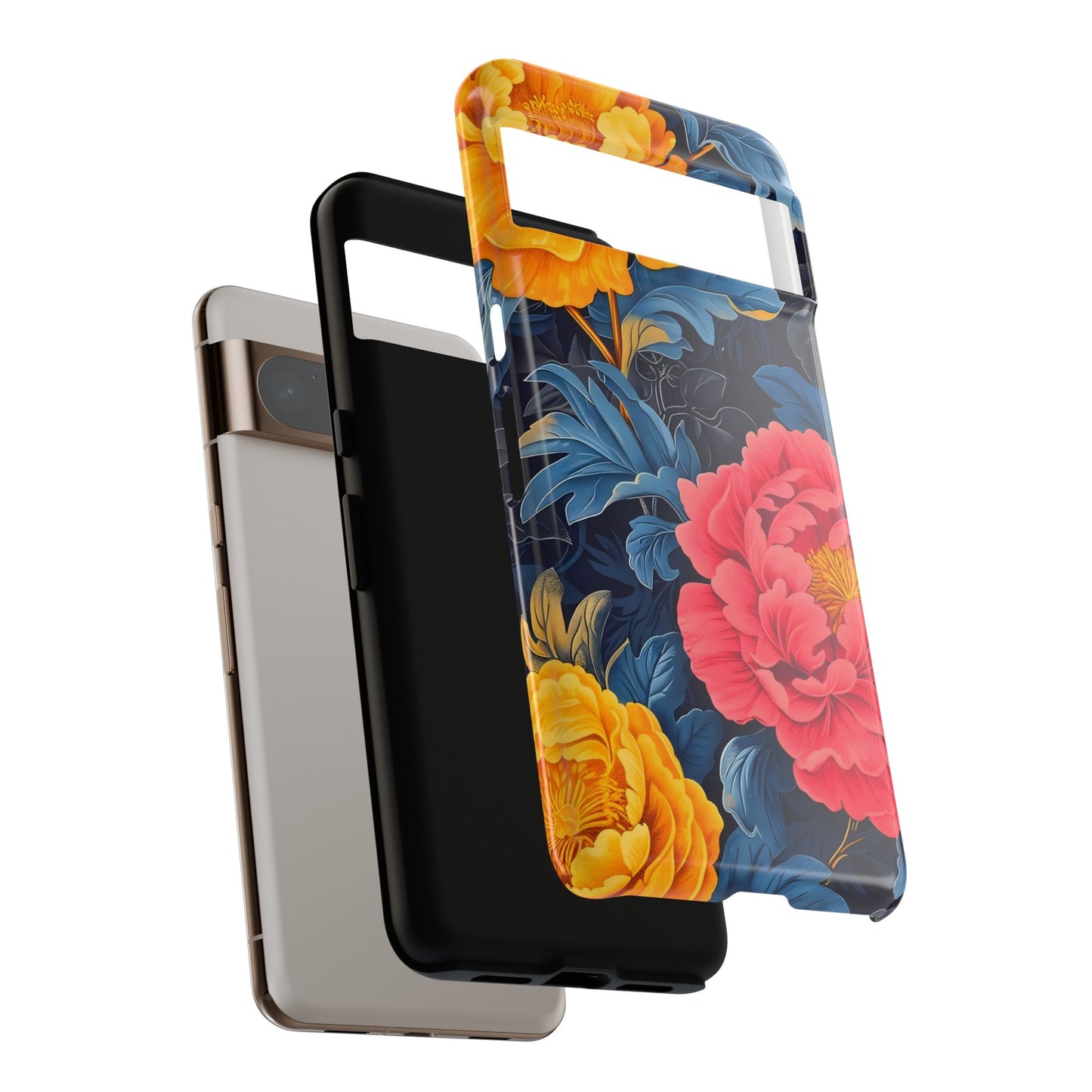 Floral Phone Case, Tough Cases, Stylish Mobile Cover, Gifts for Her, Phone Accessories, Unique Flower Design