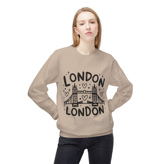 Unisex Midweight Softstyle Fleece Crewneck Sweatshirt - Cozy London