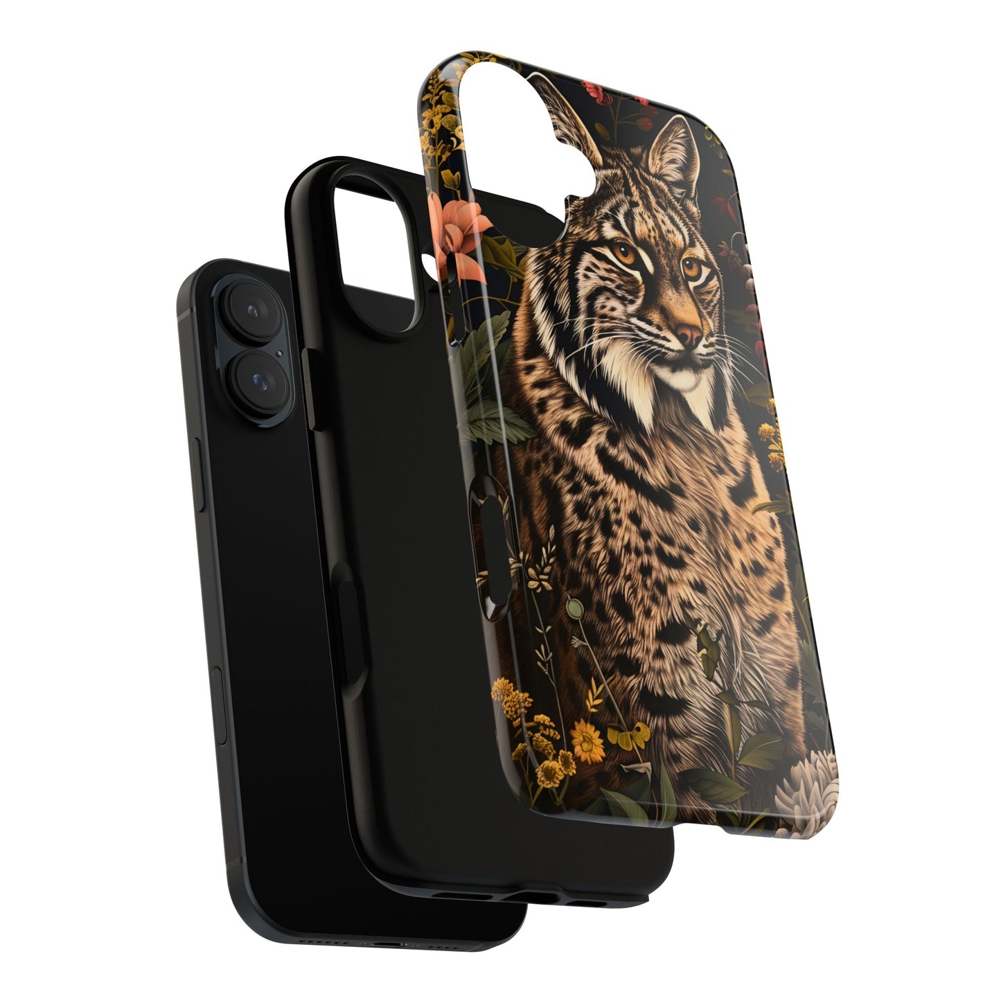 Wildlife Phone Case with Lynx Design, Tough Cases, Animal Lovers Gift, Nature Inspired Accessories, Unique Tech Protection