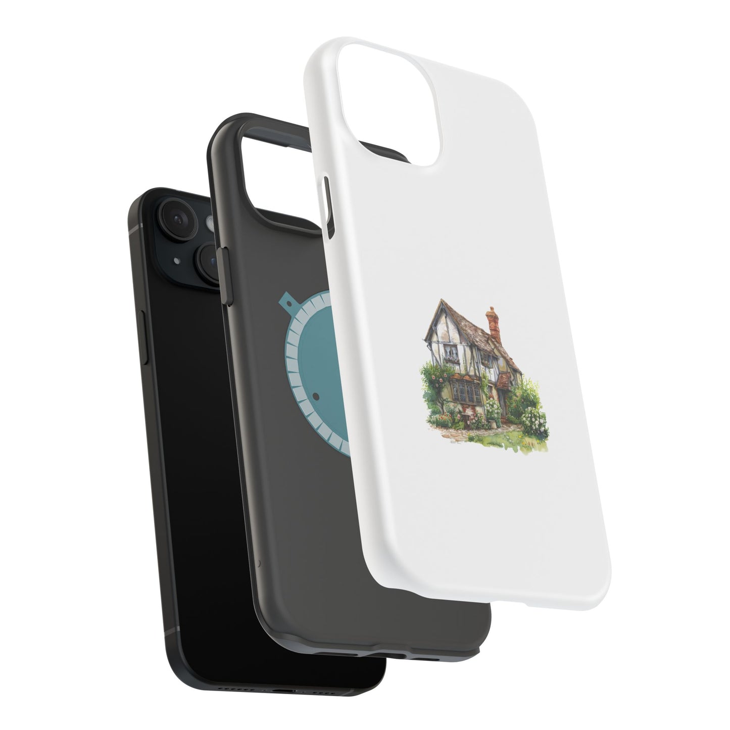 Magnetic Phone Cases, Whimsical Cottage Design, Unique Gift, Phone Accessory, Artful Cases for Nature Lovers, Customized Options