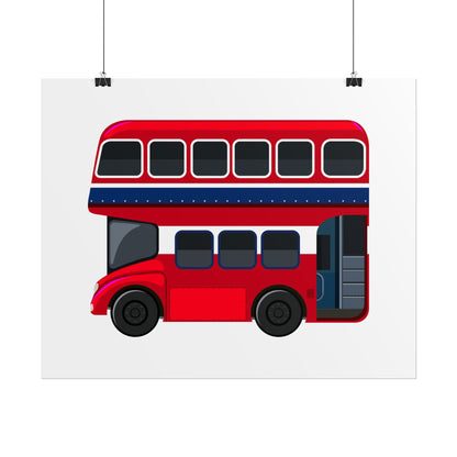Red Double Decker Bus Rolled Posters