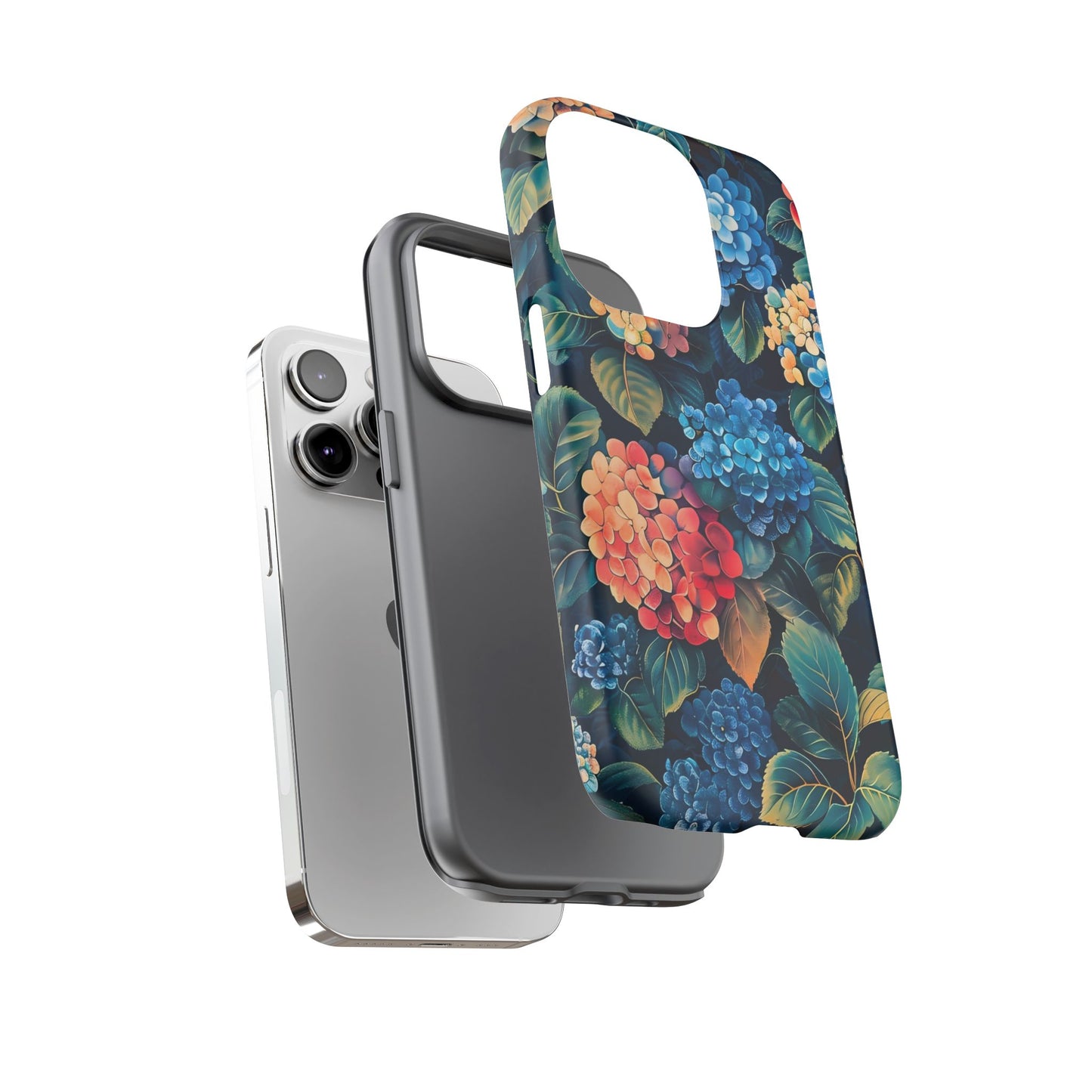 Floral Phone Case, Stylish Tough Case for Gardener Gift, Flower Lover Accessory, Pretty Floral Design, Protective Case