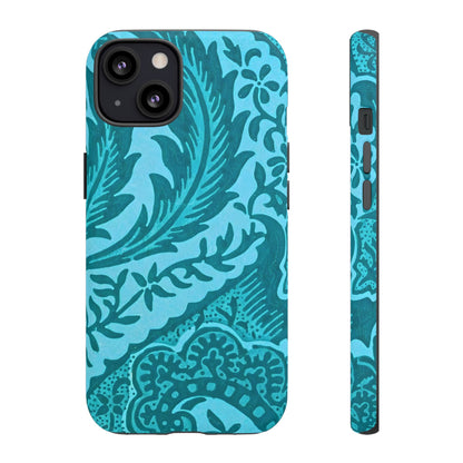 Protective Phone Case with Elegant Teal Design, Tough Cases, Floral Phone Cover, Stylish Smartphone Protection, Gifts for Her, Trendy [...]