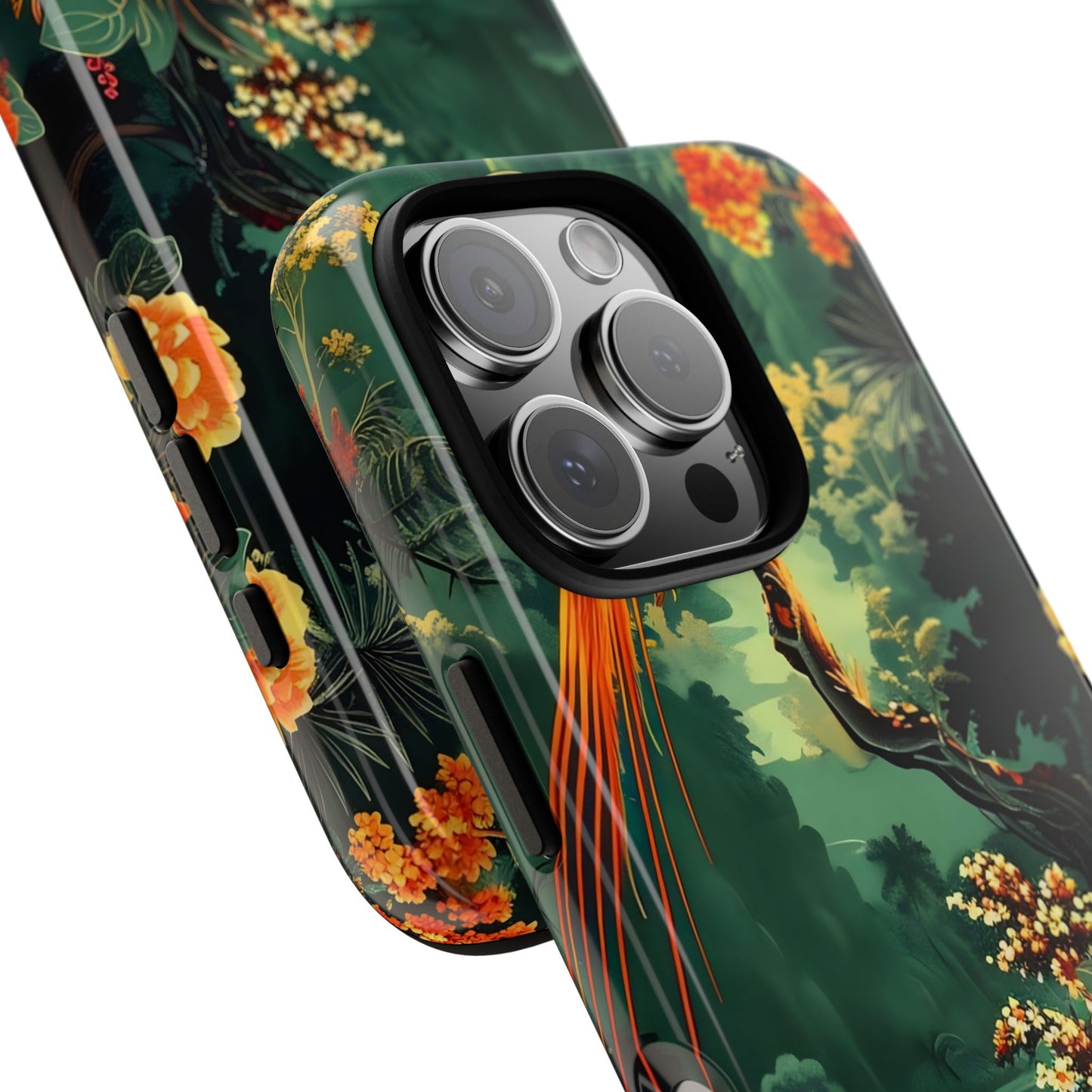 Tropical Phone Case - Colorful Floral Design, Phone Cover for Nature Lovers, Gift for Friends, iPhone & Android Compatible, Boho Style