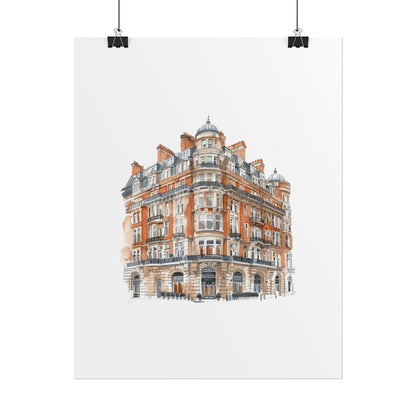 Elegant Architectural Rolled Posters, Art Prints for Home Decor, Gift for Housewarming, Wall Art for Living Room, Unique Art Decor