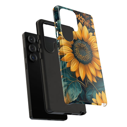 Sunflower Phone Case - Bright Floral Design, Stylish Tough Cover for Sunflower Lovers, Gift for Plant Enthusiasts, Mom Gift, Nature Lovers