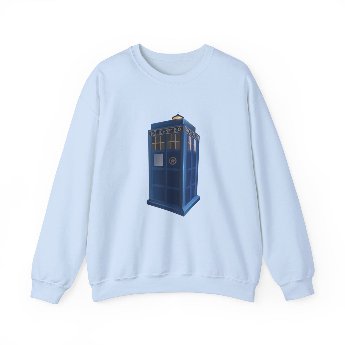 Unisex Heavy Blend™ Crewneck Sweatshirt Trendy - British Police Public Call Box