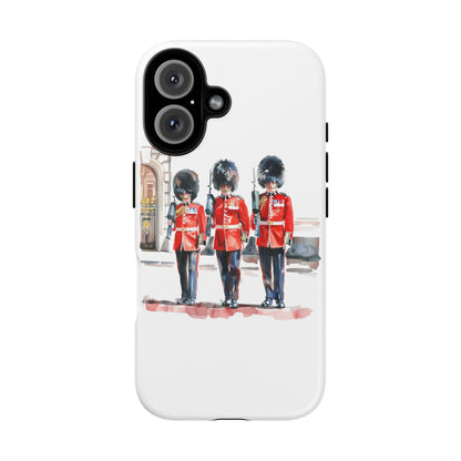 Phone Case with Royal Guard Design, Unique Cell Cover, London Souvenir, Tough Phone Case, Gift for Travelers, Stylish Street Photography