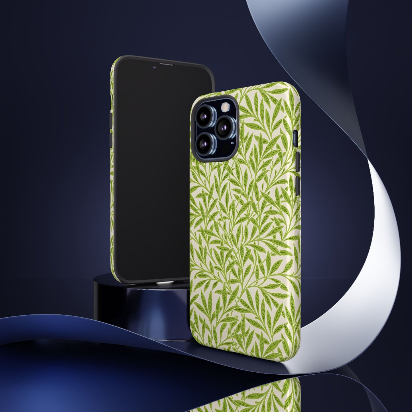 Green Leaf iPhone Case, Tough Cases, Botanical Phone Protection, Eco-Friendly Cover, Nature Lover Gift, Trendy Cell Phone Accessory