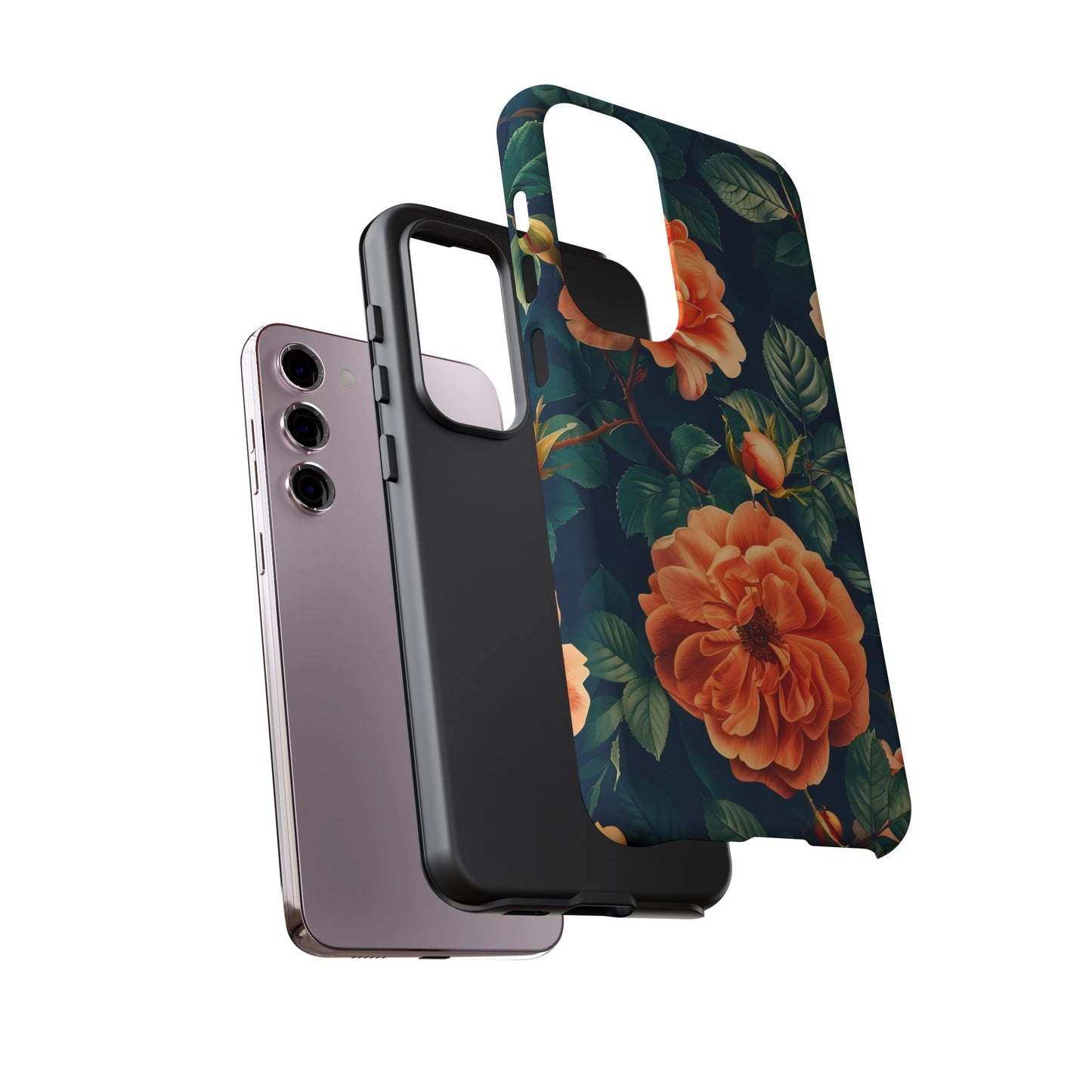Floral Phone Case, Tough Cases for Nature Lovers, Botanical Design, Phone Protection, Gift for Her, Trending Floral Accessories