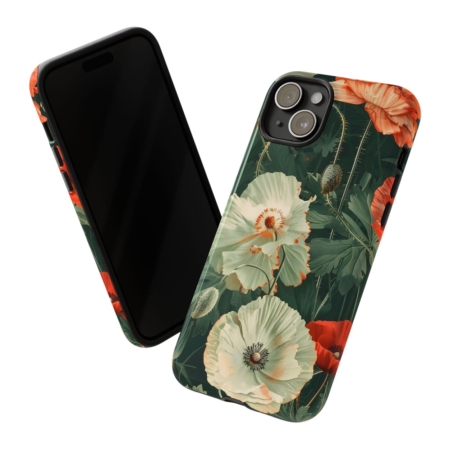 Floral Phone Case - Tough Cases, Botanical Design, Gift for Friends, Trendy Mobile Cover, Personalized Phone Accessory