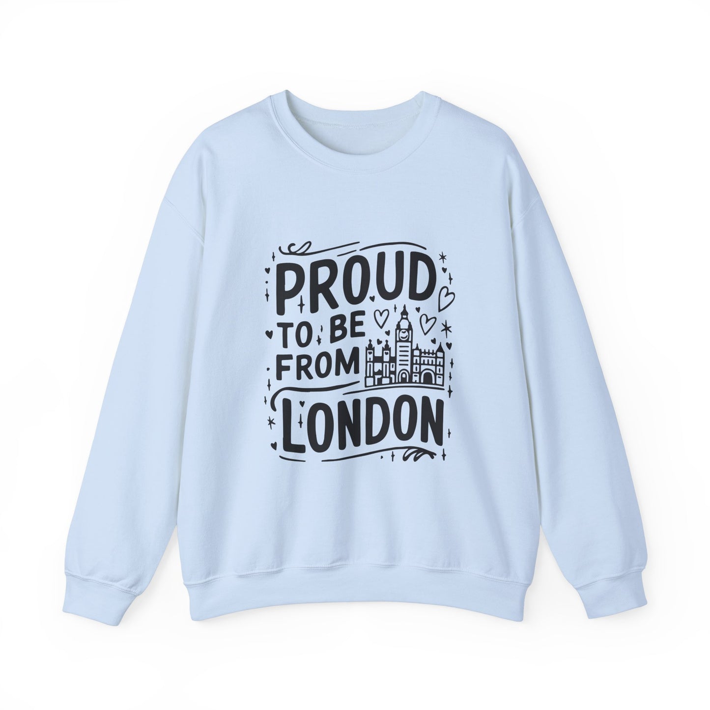 Unisex Heavy Blend™ Crewneck Sweatshirt Elegant- Proud To Be From London