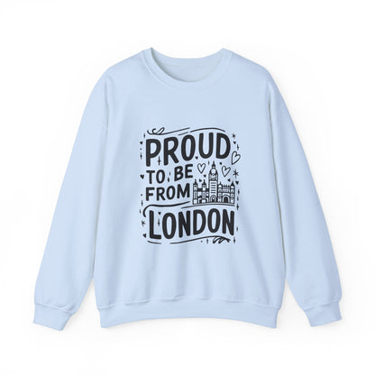Unisex Heavy Blend™ Crewneck Sweatshirt Elegant- Proud To Be From London