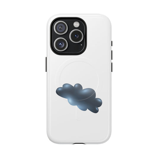 Stylish Magnetic Phone Case, Tough Protective Case, Cloud Design Phone Cover, Unique Gift for Tech Lovers, Trendy Mobile Accessories